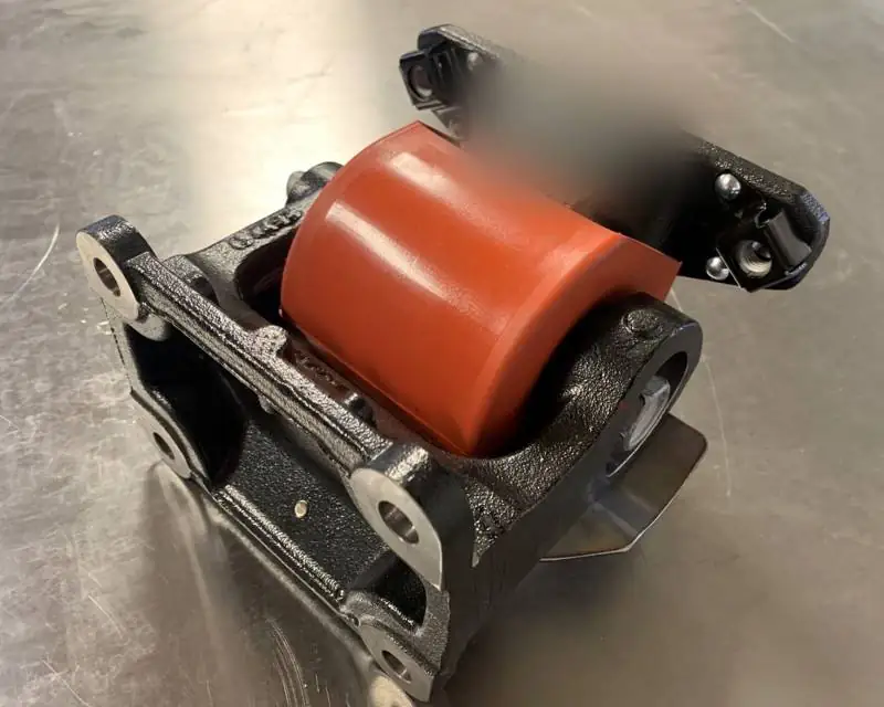 Cab mount assembly, Ductile iron with polyurethane bushing
